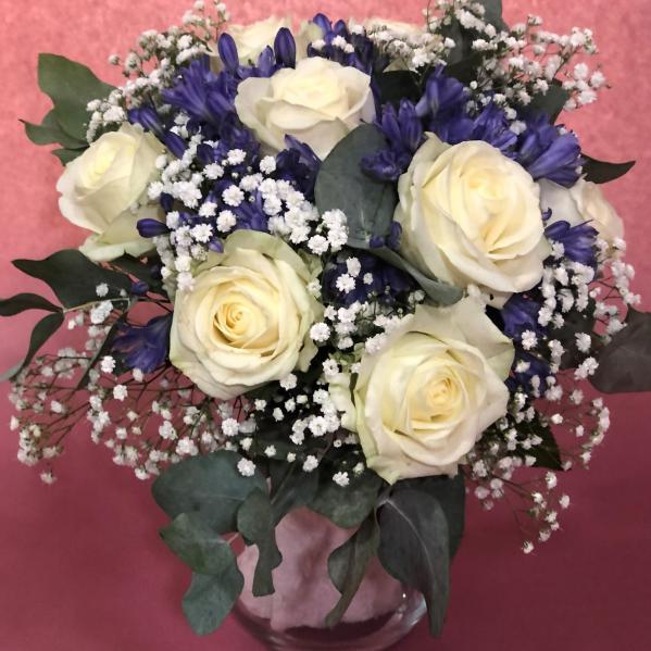 Réf:1030 Bouquet bleu